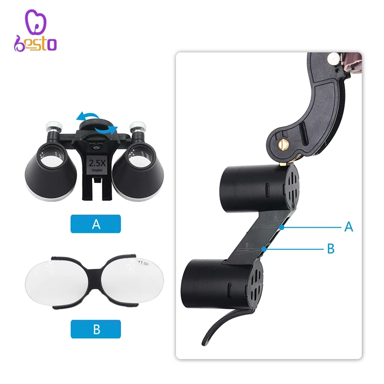 LED Light Dentals Surgical Headlight Magnification Binoculars  for Lab Equipment Headlamp  Dentals  Loupes