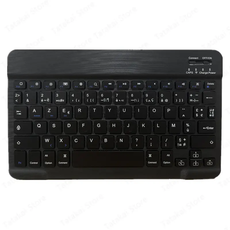 Clavier AZERTY Tablet 10'' Backlit Keyboard for iPad Keyboard AZERTY Keyboard Wireless for Android Xiaomi Huawei Samsung Teclado