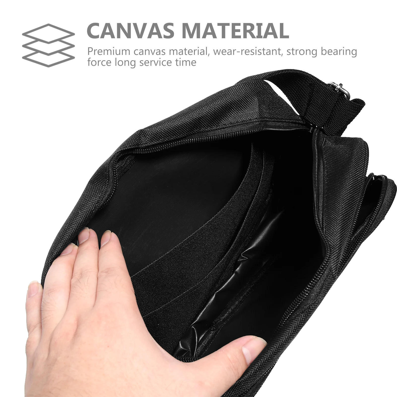 Canvas Tool Bag Hardware Toolkit Bag Small Maintenance Repairing Tool Crossbody Bag Electrician Carrying Bag Organizer