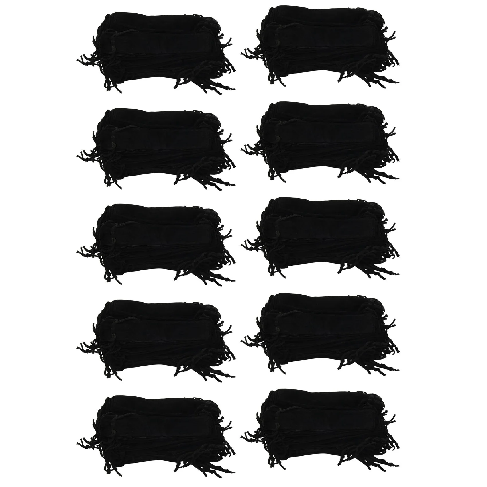 500 個ブラックベルベットペンポーチスリーブホルダーシングルペンバッグケース鉛筆バッグ