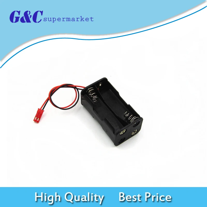 4*AA 4xAA 6V Battery Holder Plastic Box Battery Case Socket with Wire Lead Battery Soldering Connecting