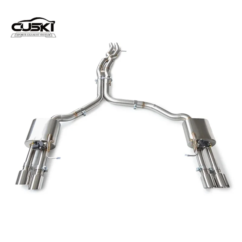 

Высокопроизводительные выхлопные компоненты, подходящие для Audi S8 D4 3.0T 4.0T 2010-2017, задняя выхлопная система из нержавеющей стали