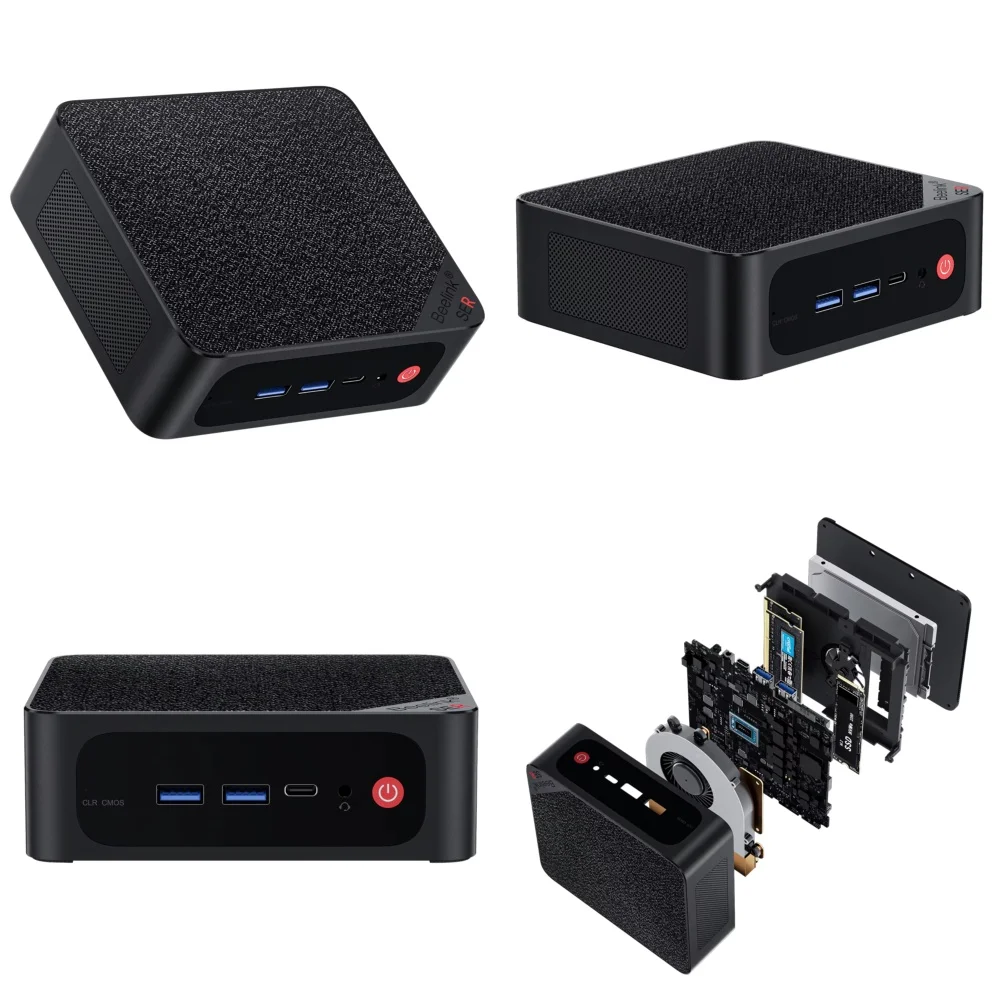 Beelink SER6 Professional Mini Computer for Ryzen 7 6800H 8C16T 4.7GHz Mini PC for Gaming Desktop Replacement for Office
