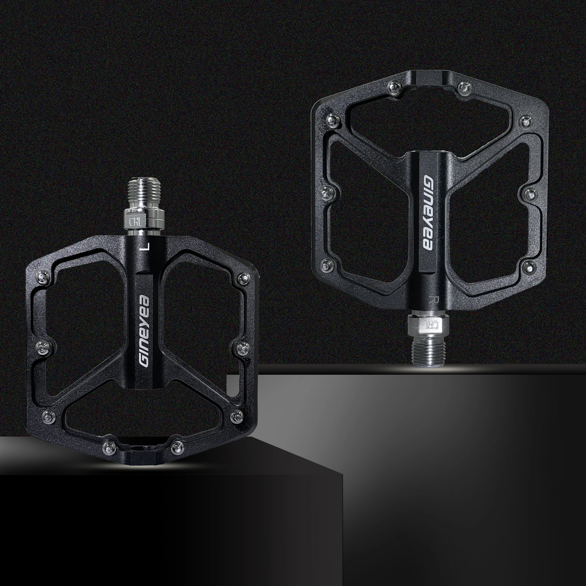 Gineyea Aluminium Alloy Bike Pedals, Seal Bearing Anti Slip Large Platform Flat Pedals Mountain Bike Road Bike BMX accessories image 5