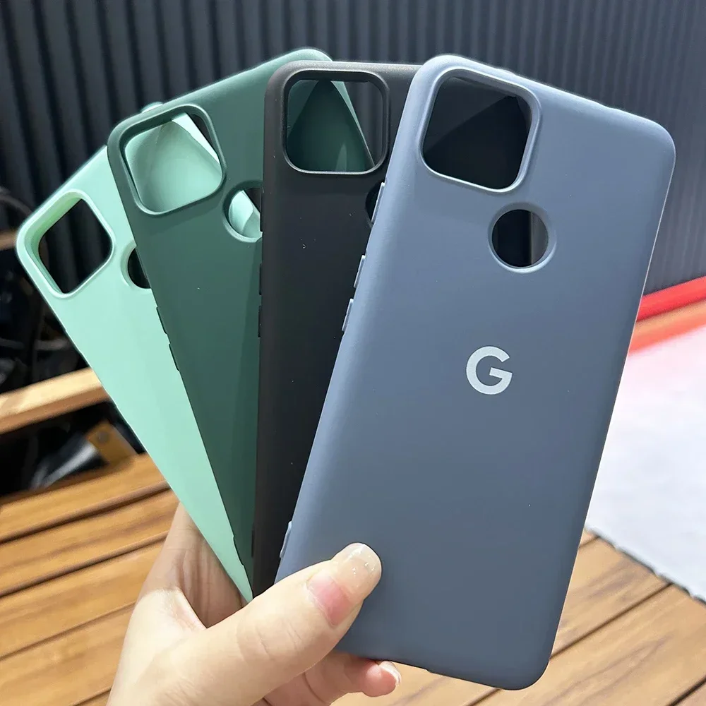 

For Google Pixel 5 5A Case Liquid Silicone Soft TPU Back Cover For Pixel 5 5a Shockproof Protective Coque