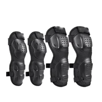 Rodilleras y coderas para motocicleta, Rodilleras transpirables para carreras todoterreno, deportes al aire libre, protección para motociclista, conjunto de cuatro piezas