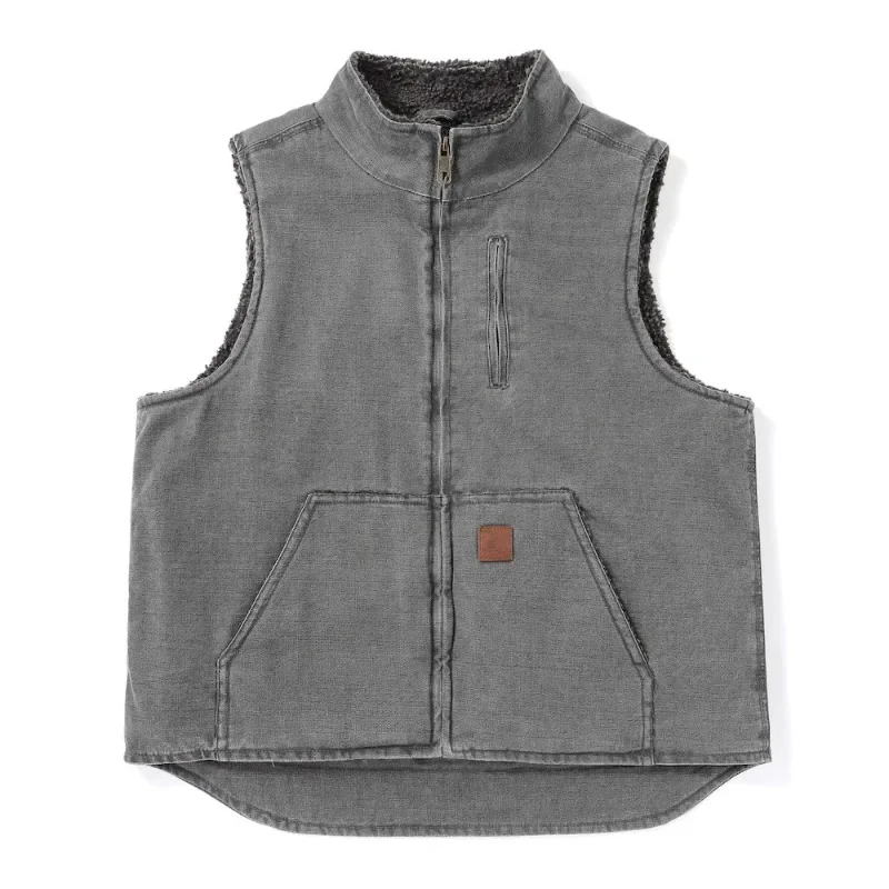 

Men's Autumn and Winter Cashmere Washed Lamb Wool Thermal Vest American Outdoor High-end Tooling Casual Vest Coat