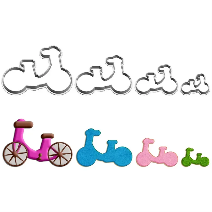 

Four Specifications Cartoon Transportation Tools,Simple Bicycle,Plastic Molds,Cake Fondant Tools,Cookie Sushi and Fruits Cutters