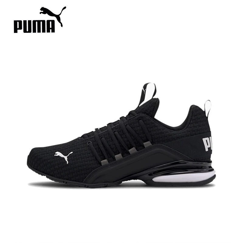 

Original Puma Axelion block Men's Running Shoes Classic Non-Slip Lightweight Low-Top Shock Absorption Black Sneakers 193148-01