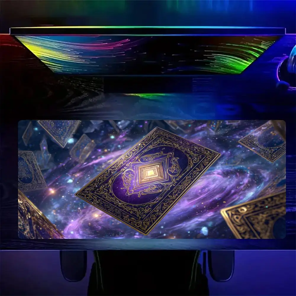 Fantasy Starry Sky Tarot Cards Mouse Pad Large Computer Office Game Table Mats Rubber Anti-slip XXL Mouse Mat HDP Long Desk Pads