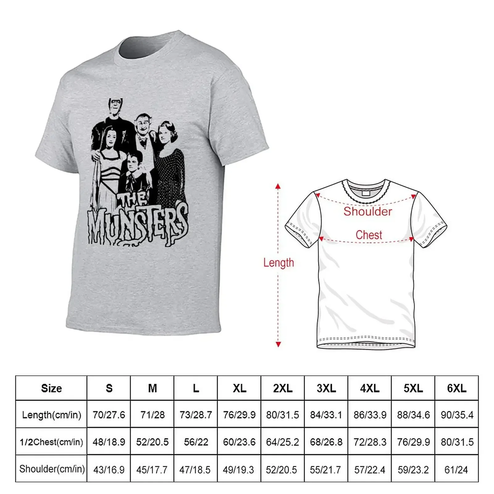 The Munsters Family T-Shirt boys animal print oversizeds for a boy mens t shirts pack