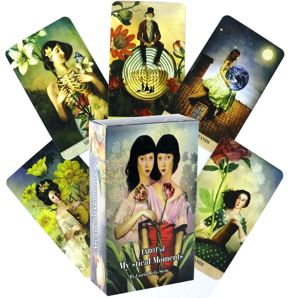

Hot Selling Mystical Moments Tarot Leisure Entertainment Card Family Gathering Divination Deck Tarot Board Playing Card Game