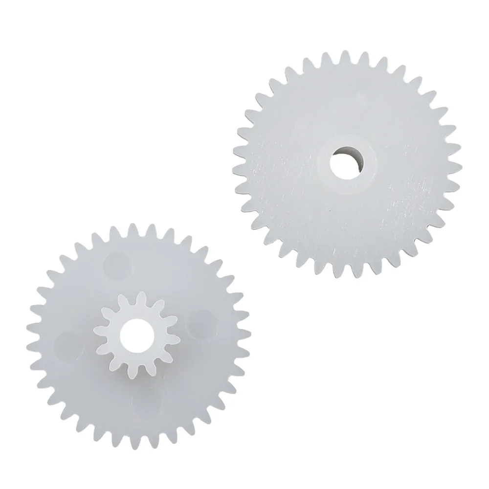 34122A 34122B 34122.5A 34122.5B 0.5M Plastic Spur Gear OD 18mm 34 Teeth + 12 Teeth 2mm Tight 2.5MM Loose Fiting Gears 10pcs/lot