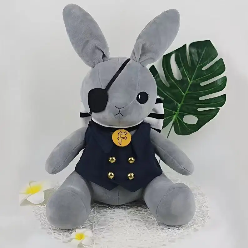 Anime Black Butler Ciel-themed Peter Rabbit Plush Cotton Figures Gift Plushie Role Play Kawaii Birthday Xmas Gift Halloween