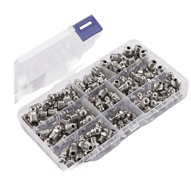Grease nozzle combination pure copper stainless steel oil injection nozzle pointed nozzle flat head box