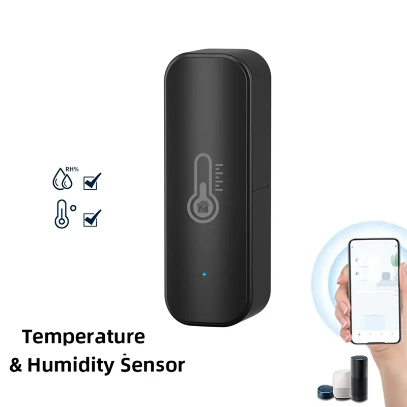 【ساخن】2X Tuya مستشعر درجة الحرارة والرطوبة الذكي Wifi APP مراقب عن بعد للمنزل الذكي Var Smartlife يعمل مع Alexa