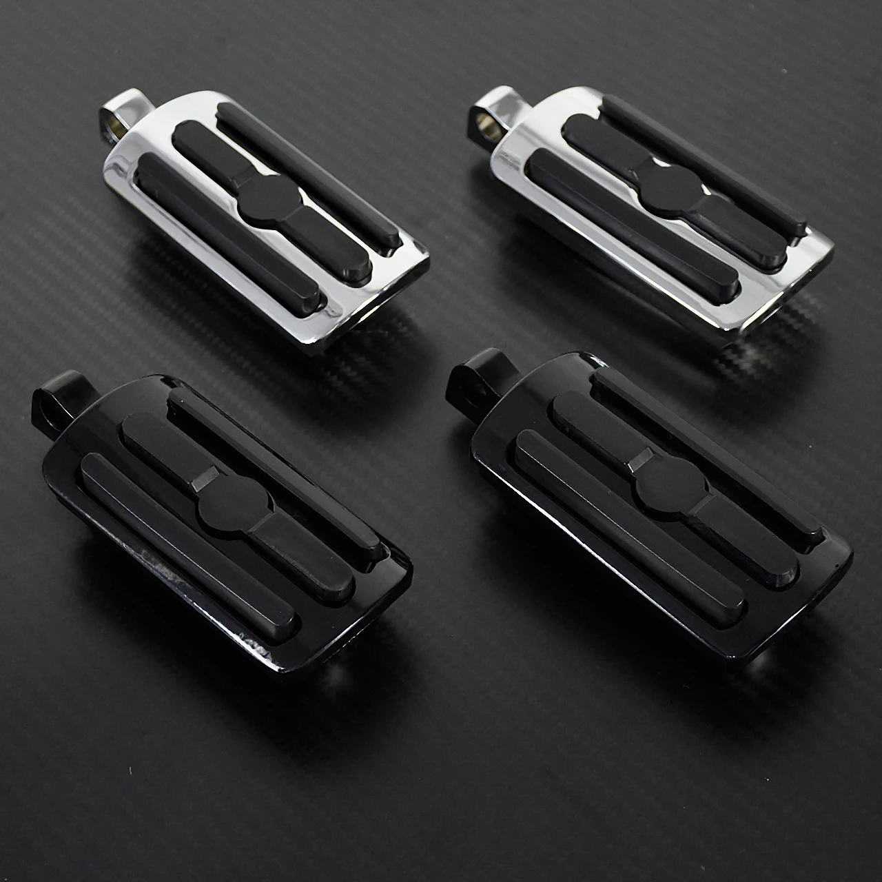 Motorcycle Foot Pegs Male Mount Front Rear Footrest Pedal Universal For Harley Sportster XL 883 Touring Road King Softail Dyna