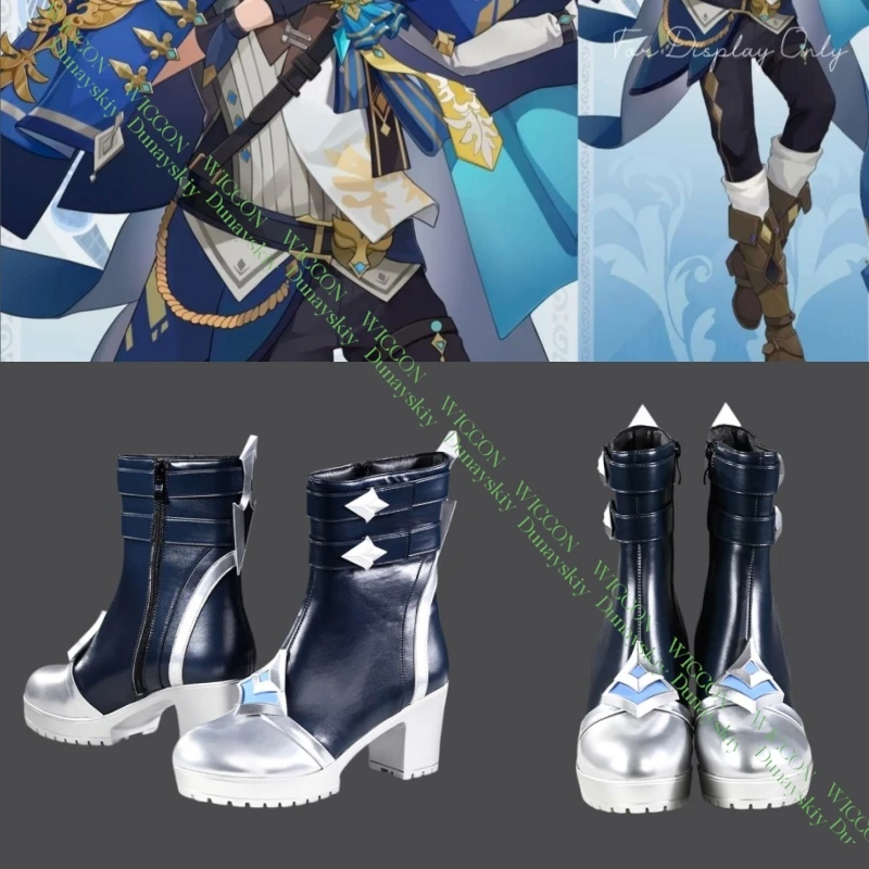 

Косплей-ботинки Lohen из полиуретана для Genshin Impact Knights of Favonius, обувь для костюмов на Хэллоуин и карнавал