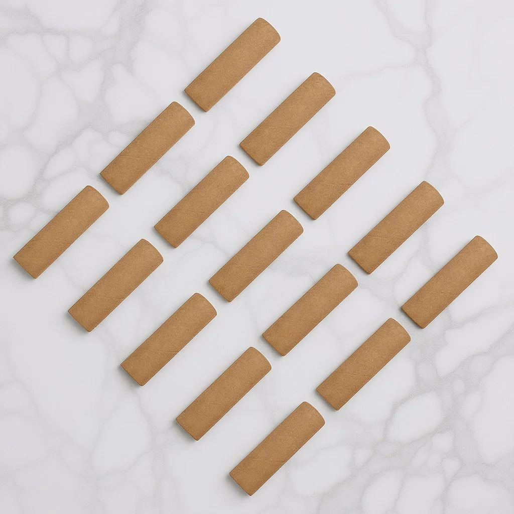 15Pcs Round Kraft Paper Tubes Paper Rolls Sturdy Cardboard Tubes for Craft Making School Home DIY Cardboard Tube