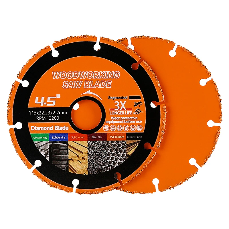 

3/1pcs 115*22MM diamond saw blade for woodworking solid wood steel nail PVC hard aluminum alloy angle grinder electric saw blade