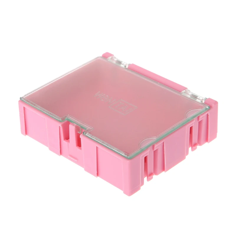 미니 SMT 전자 상자 IC 전자 부품 보관 케이스 75x63x21mm Dropship