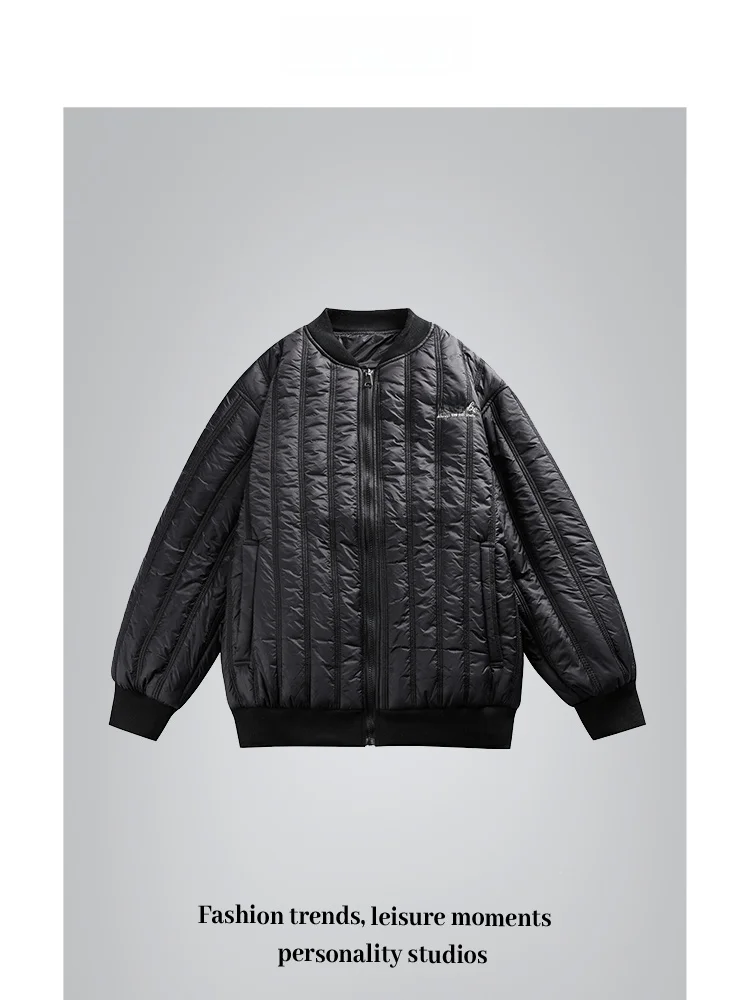 

Куртка ANXIE с воротником-стойкой из утолщенного хлопка для мужчин, зимняя теплая повседневная модная городская одежда для пар