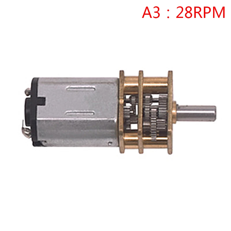 Mini N20 Tandwielmotor Dc 3V-12V Langzame Snelheid Volledig Metalen Versnellingsbak Versnellingsbak Elektrische Motor Groot Koppel Diy Speelgoed Robot