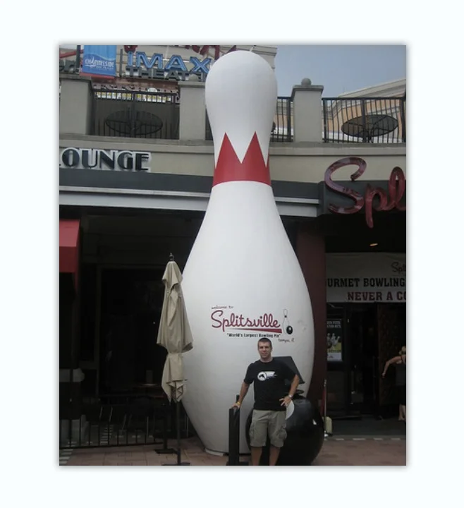 Hot Sale Inflatable Bowling Pin Balloon, Giant Inflatable Bowling Pins for Advertising