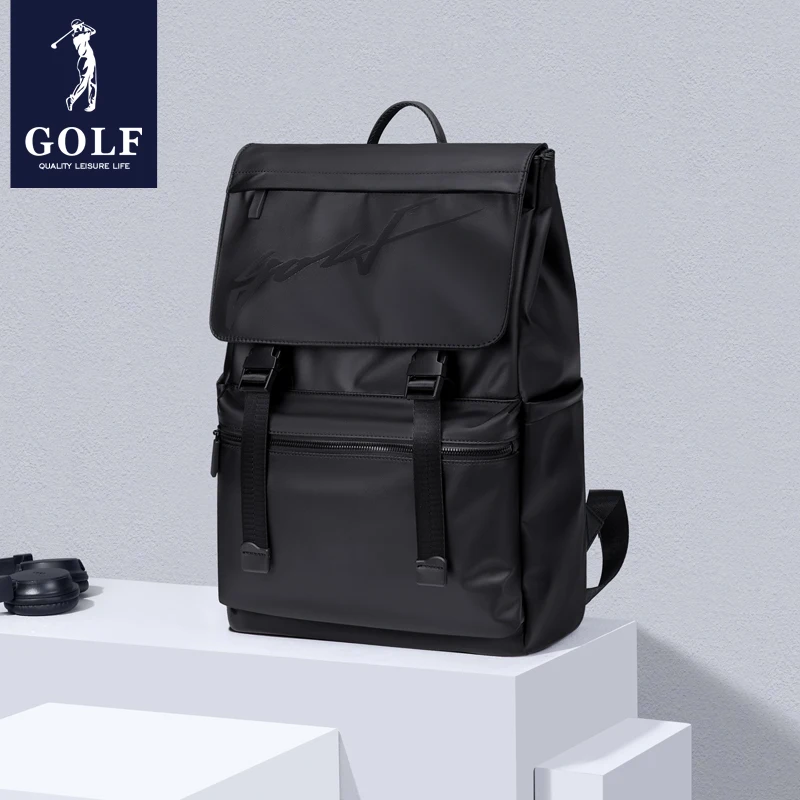 

Golf Casual Backpack for Men Large Capacity Travel Bag 15.6 “ Laptop Bag College Student Backpack Trend Brand New Fashion Black