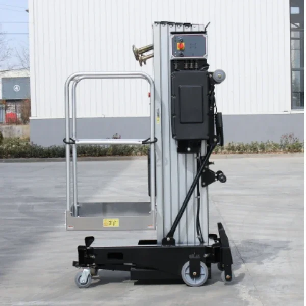 4-14 متر سلم كهربائي عمودي الصاري رفع المحمولة سلم هيدروليكي سبائك الألومنيوم رجل رافع منصة