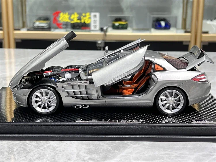 FA Frontiart 1:18 SLR Silver Resin Fully Open Simulation Limited Edition Resin Metal Static Car Model Toy Gift