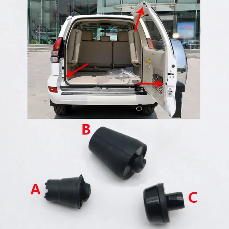 Do Toyota Land Cruiser Prado LC120 2003 - 2005 2006 2007 2008 2009 Poduszka amortyzująca tylną klapę bagażnika samochodowego Granulowana gumowa podkładka 1 szt.