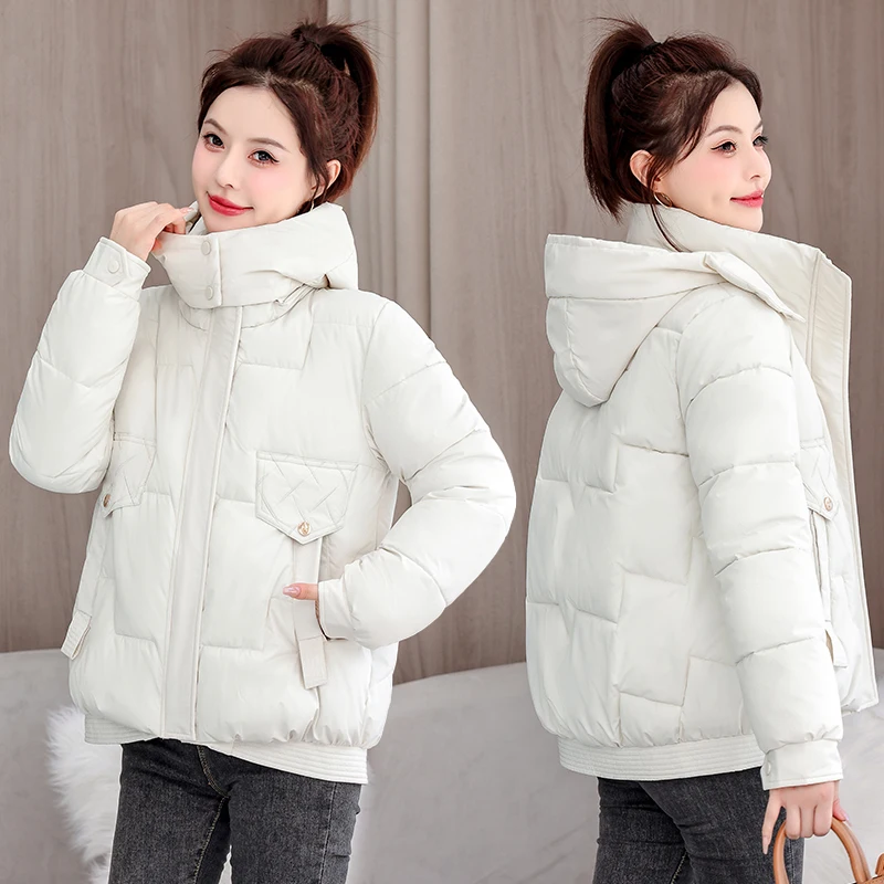 

Женское пуховое хлопковое пальто-джат, свободное съемное пальто Thiened ort Sle, Новое зимнее поступление, пальто с хлопковой подкладкой небольшого размера