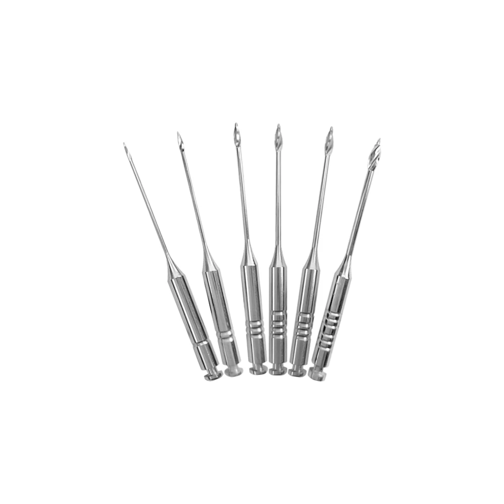 6PC/SET Dental Endodontic Drill Gates Glidden Rotary Paste Carriers 32mm Engine Use Stainless Steel Endo Files