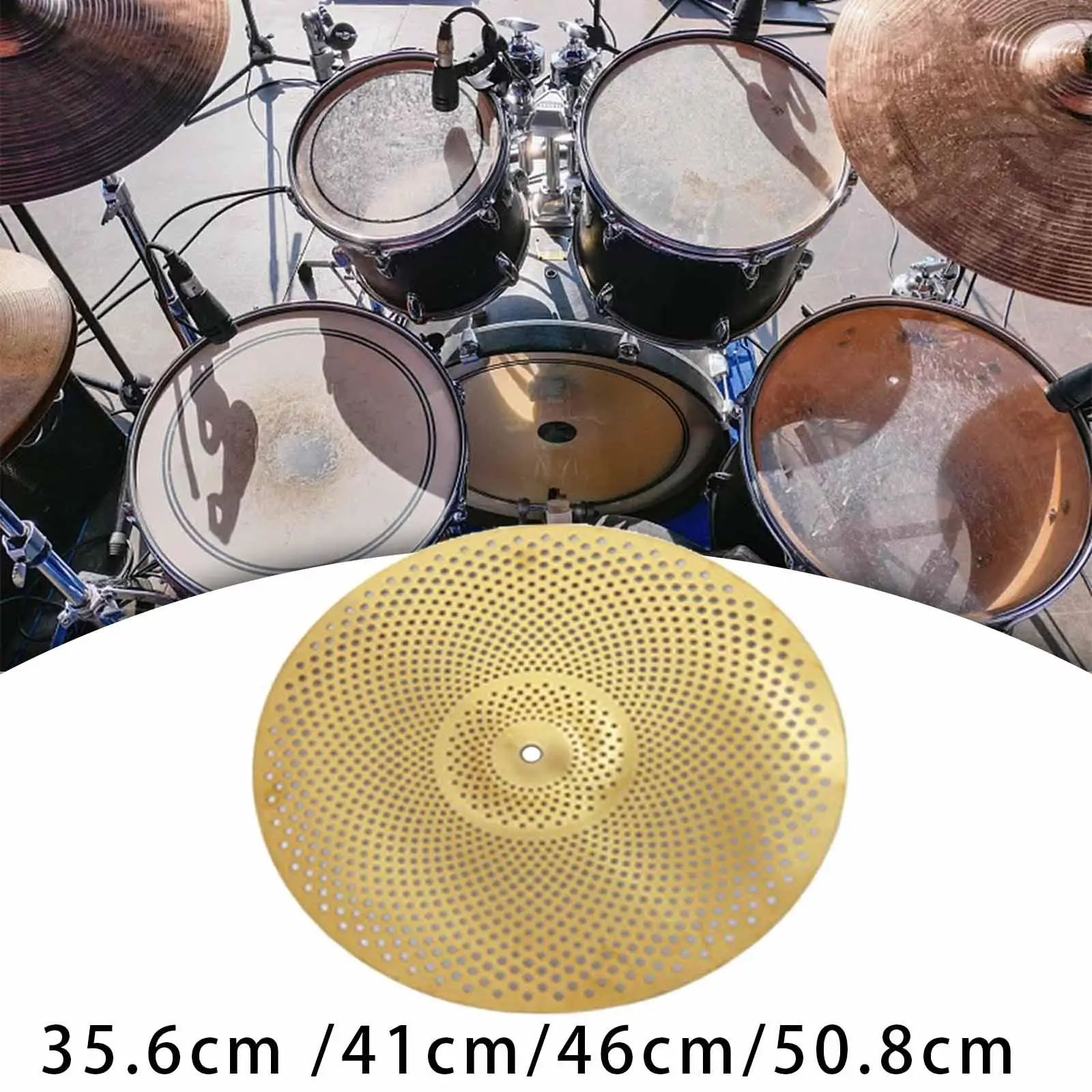 

Drum Cymbal Practice Cymbal Replacement Cymbal Low Volume Cymbal Percussion Accessory for Drums Hardware Stage Drum Drummer