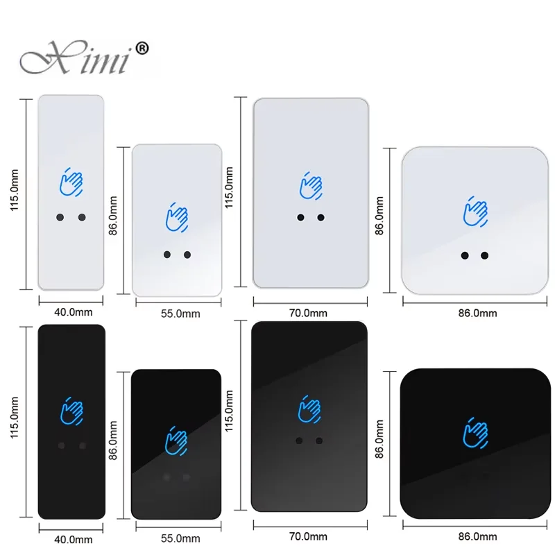 Touchless Infrared Sensor Switch  12V/24V No Touch Contactless Switches Door Release Access Control Exit Button With Led