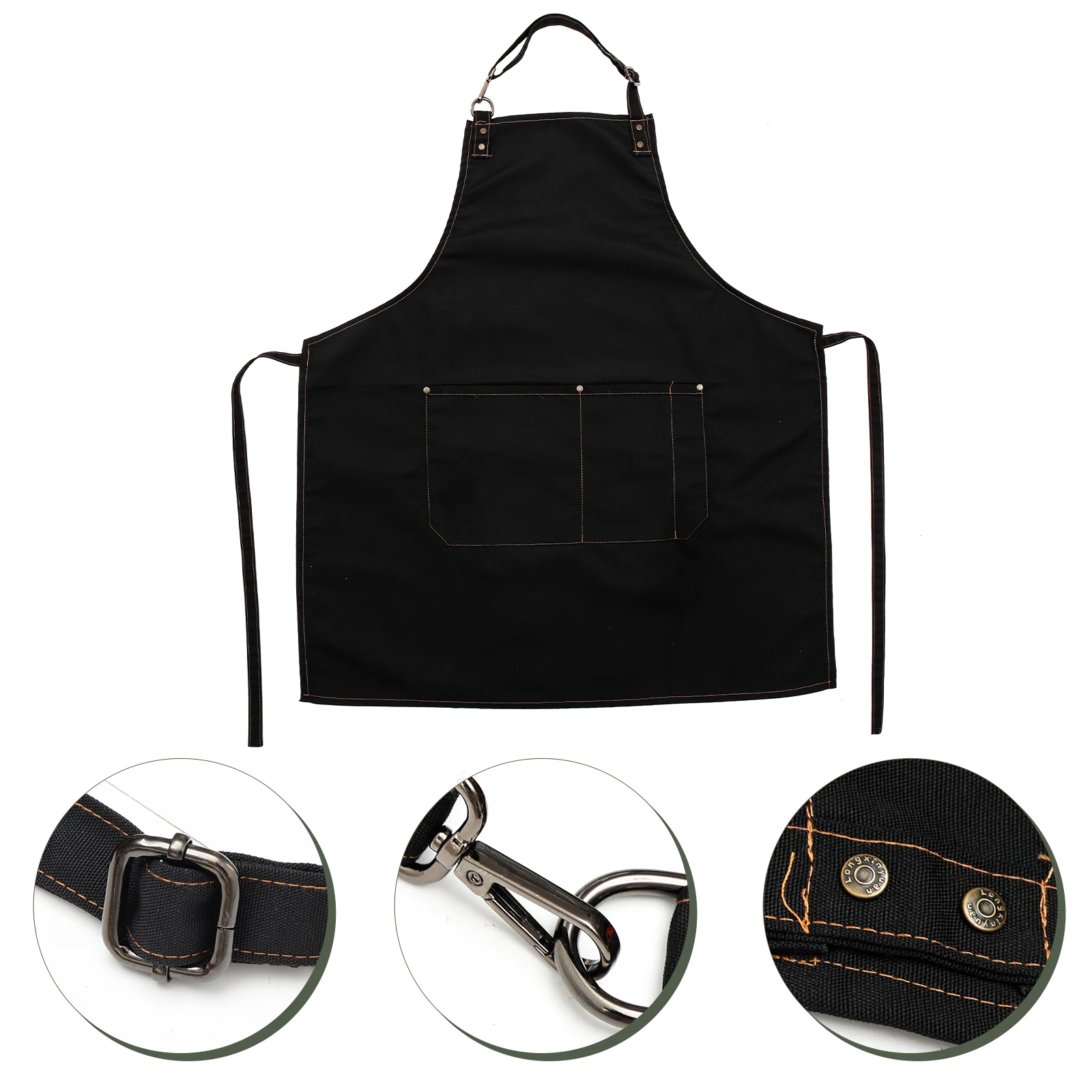 

Stylish For Women Multi-Pocket Baking Apron Oil-Proof Dirt-Resistant Kitchen Supply Café Shop Professional Apron Home
