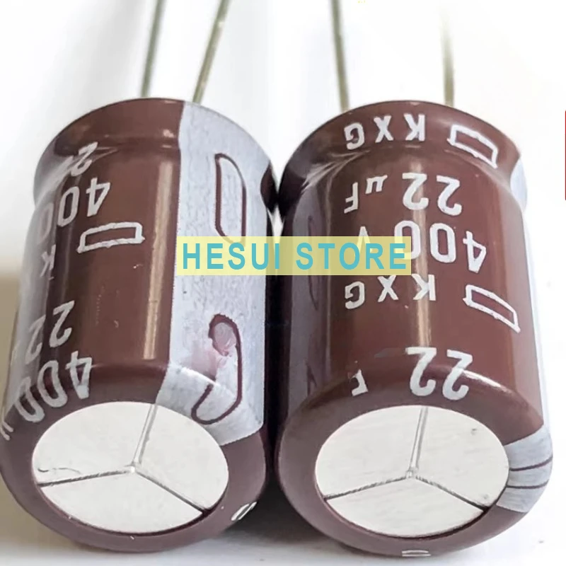10Pcs black diamond imported electrolytic capacitor 400v22uf 13X20 KXG high frequency low resistance