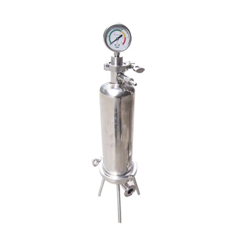 Sanitary Stainless Steel 304/316 Wine Beer Micro Filter 10inch Single Liquid Microporous Press