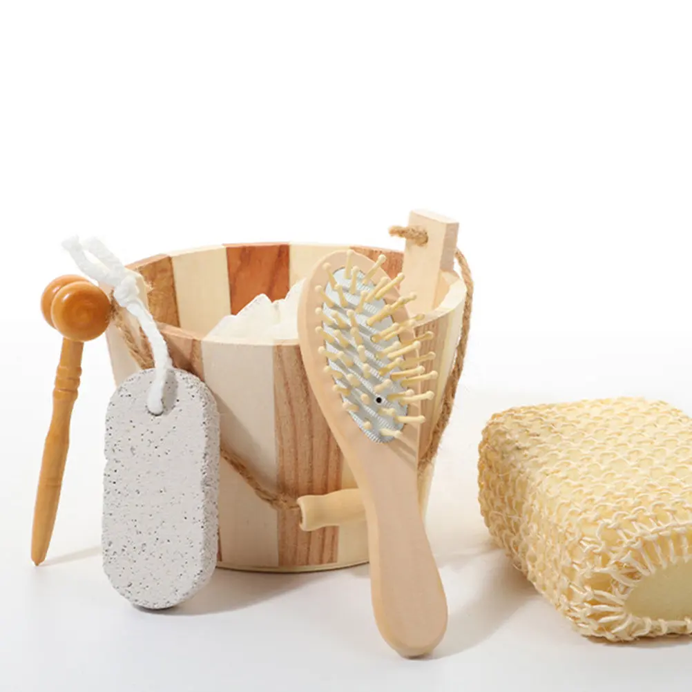 

Набор для ванны: 1 комплект инструментов для душа, мочалка для тела, отшелушивающие принадлежности для ног, аксессуары для ухода за кожей, портативный набор