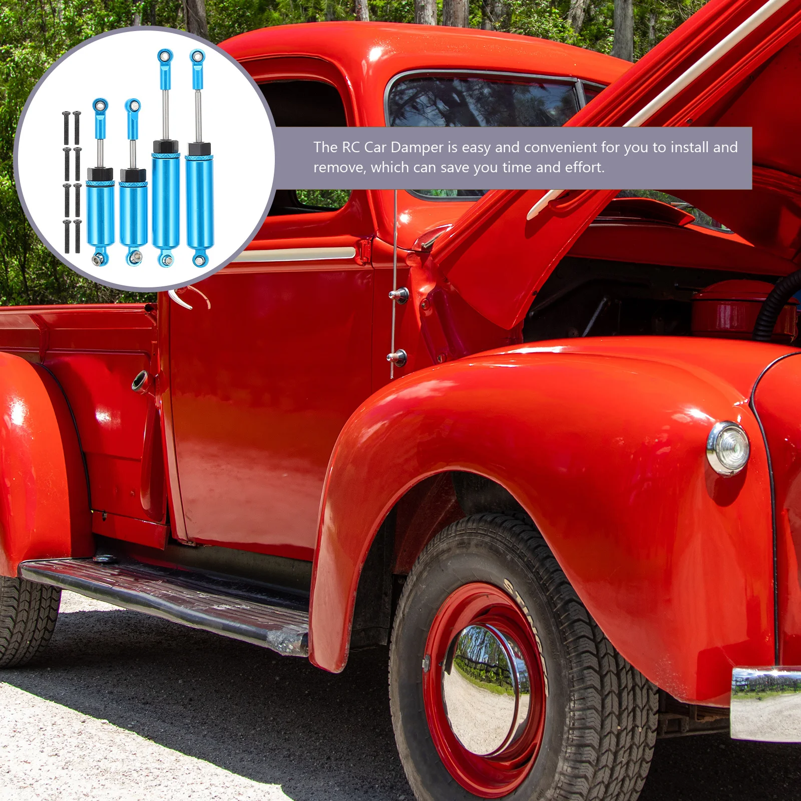 

4Pcs Rc Car Shocks Absorber Oil Pressure Buffer Strong Heat Resistance Rc Car Shockproof Damper 12423 Shocks Absorber