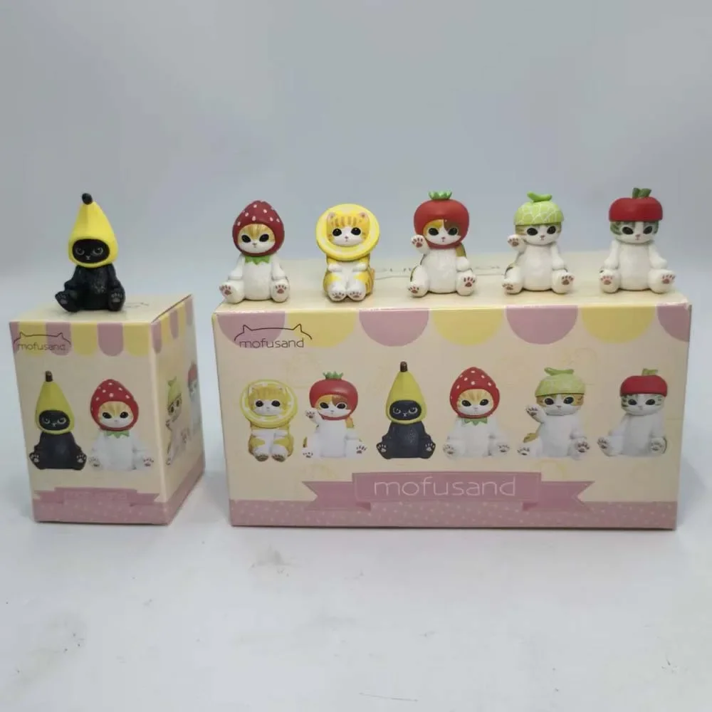 

Mofusand Blind Box Toy Fruit Series Cat Cute Anime Action Figure Doll Desktop Decoration Collection Children's Birthday Gifts