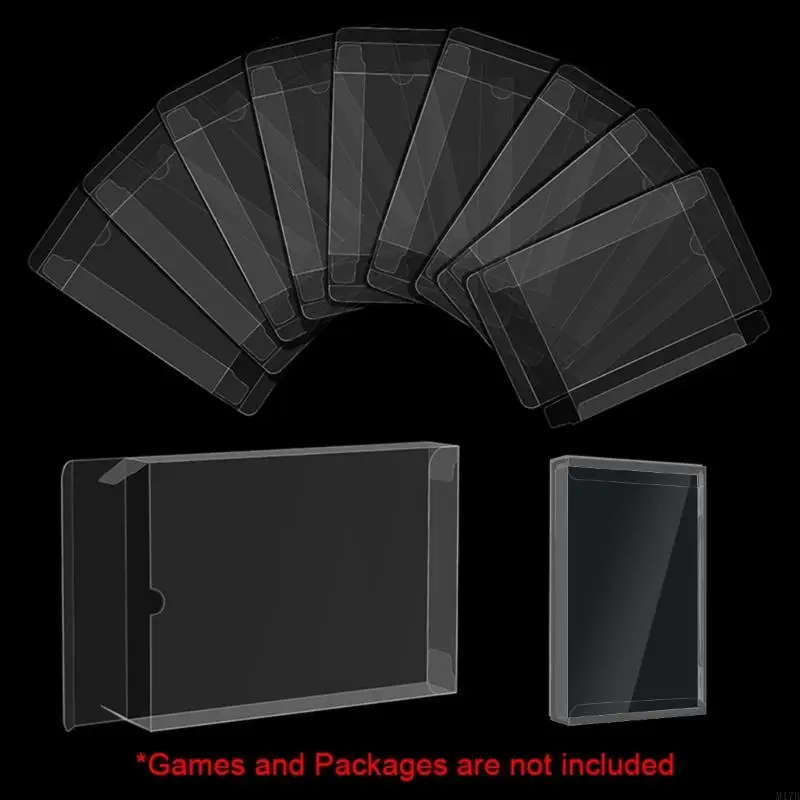 M17B 5pcs Clear Transparent Game Plastik Pelindung Pet Pet untuk 1000 3000 UMD Game Card Box Game Cartridge Box Case