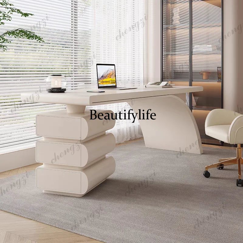 

Minimalist Modern Office Desk Design Crafts Wooden Decoration Drawer Office Desk Executive Standing