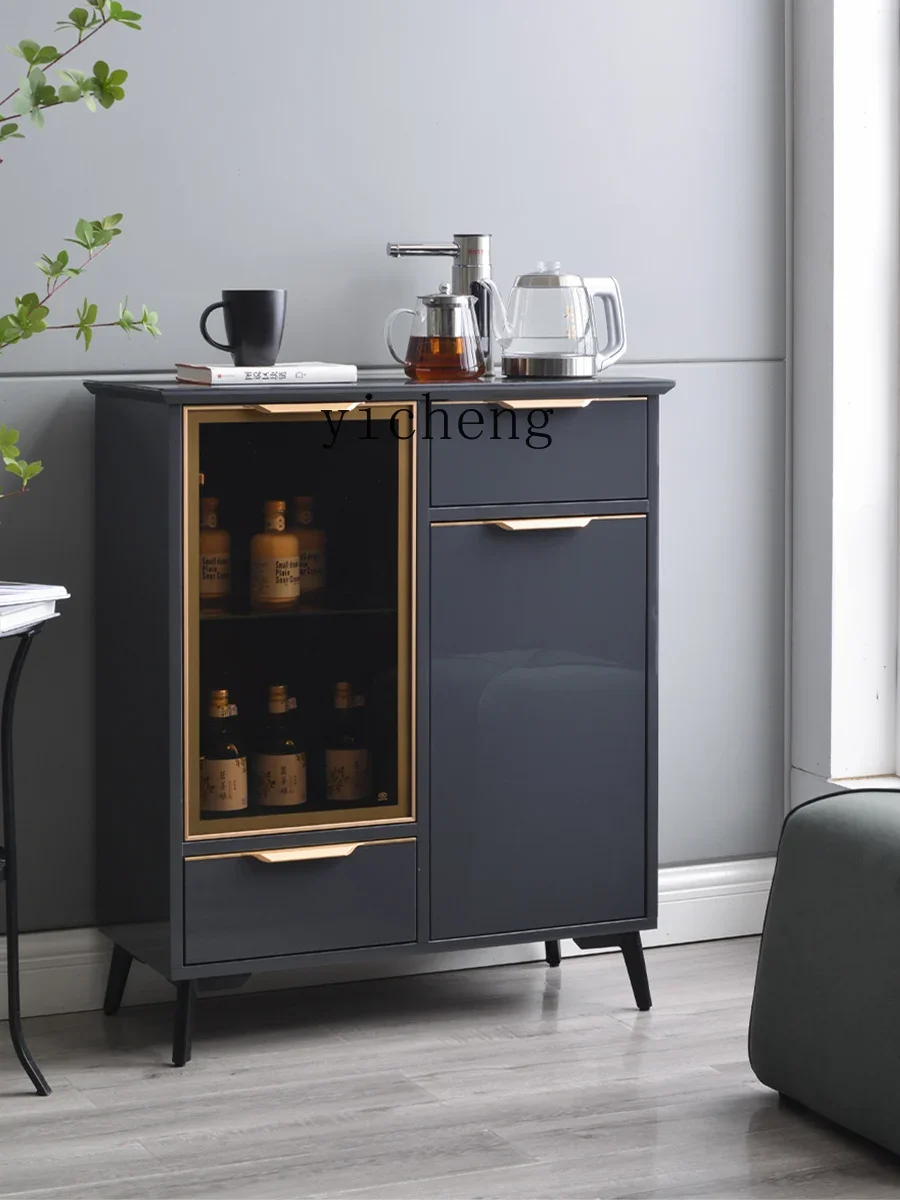 Automatic Solid Wood Modern Light Luxury Smart Tea Machine Water Dispenser All-in-One Cabinet