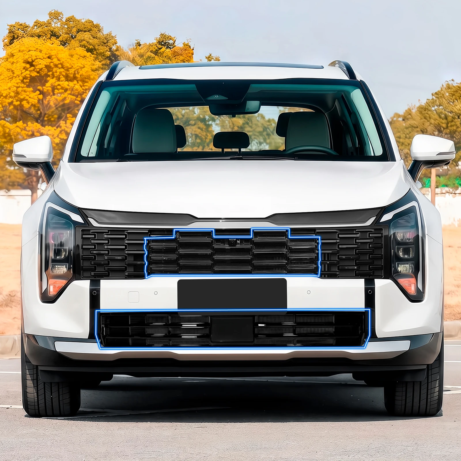 For Kia Sportage PE 2026 Front Grille Insect Bug Screen Snow Shields Guards Radiator Protector Exterior Modification Accessories