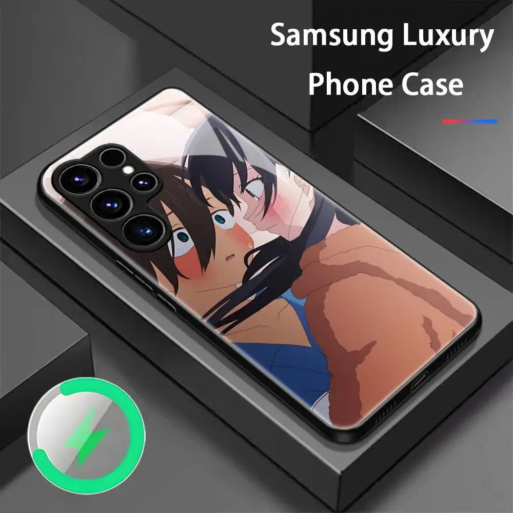 Anime The Dangers In My Heart Phone Case For Samsung S25 S24 S23 S22 S21 S20 Plus Ultra Note20 Glass Magnetic Case