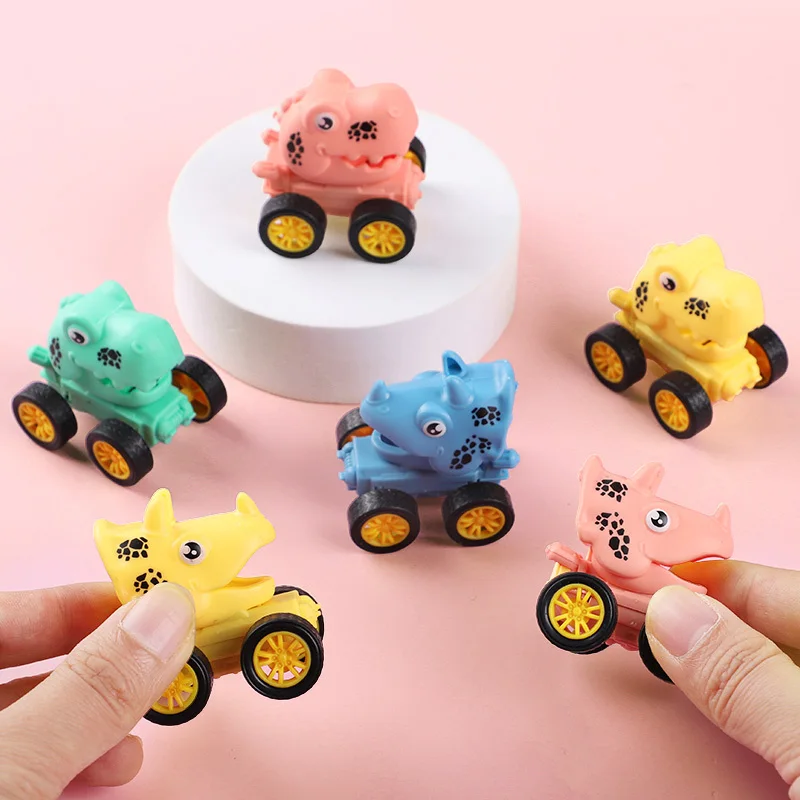 10Pcs Cute Mini Dinosaur Pull Back Cars Gift for Birthday Party Favors Pinata Fillers Halloween Gift Treat Bag School Prize