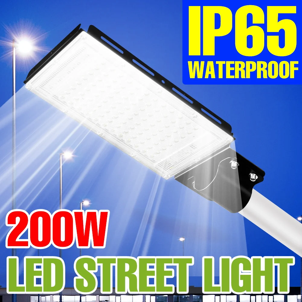 

Уличные светодиодные фонари 200 Вт, 220 В, сверхъяркий прожектор, водонепроницаемый, 180° ° Регулируемый по углу наклона светильник для коридоров с большим охватом площади