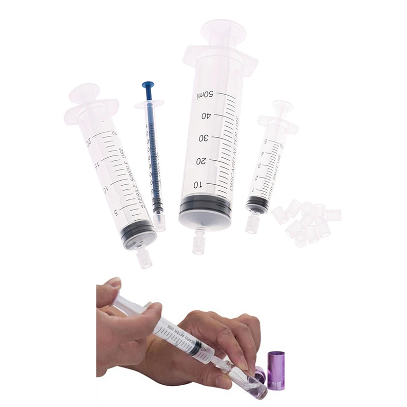 4/6pcs/set 5/20ml Syringe Plastic Perfume Dispenser Tools Refill Cosmetic For Refillable Bottle Quantitative Dispensing